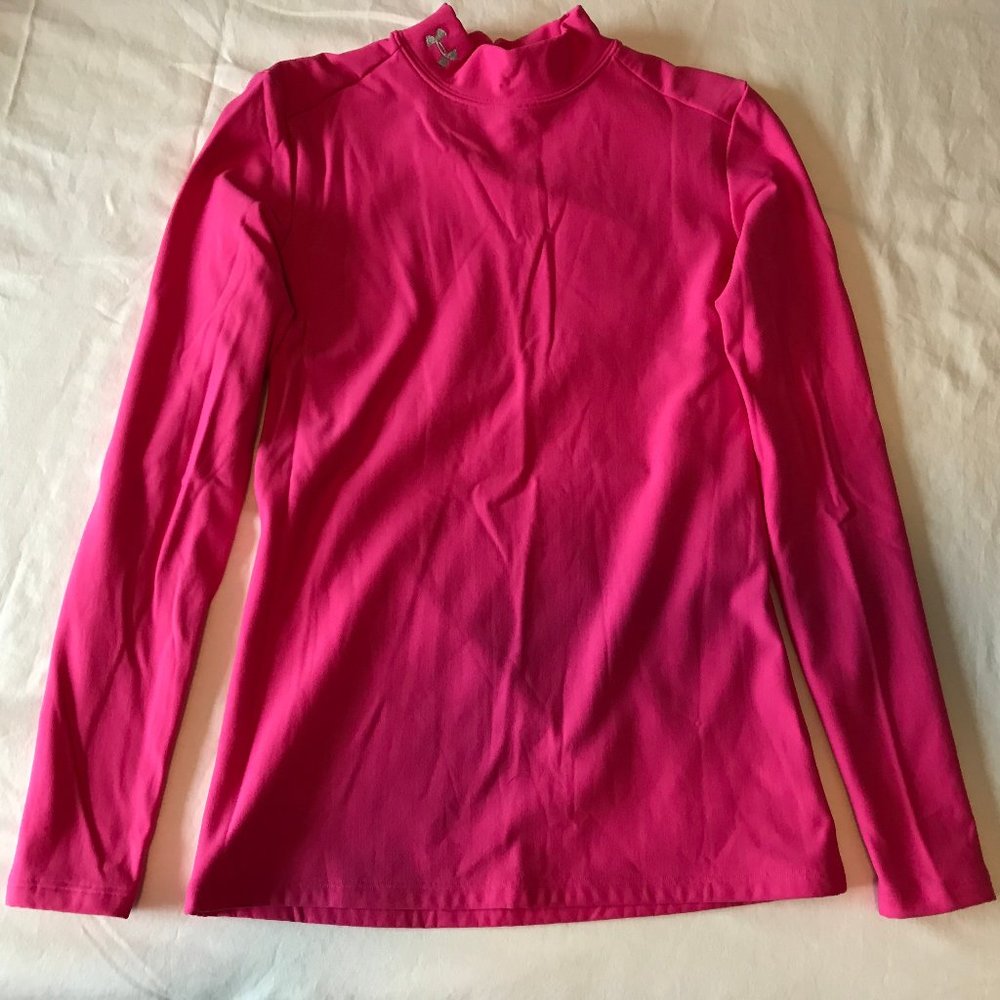 Women's Medium Hot Pink Under Armour ColdGear Mock